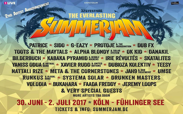 SummerJam 2017 - Second Artist Announcement