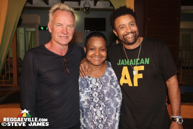 Shaggy Welcomes Sting in Jamaica @ Ian Fleming International Airport
