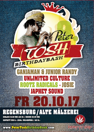 Peter Tosh Birthday Bash 2017