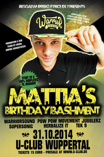 Mattia's Birthday Bashment 2014