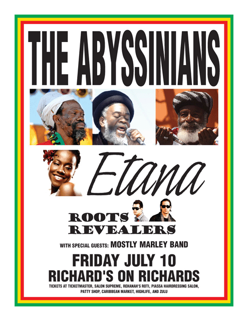 abyssinians tour dates