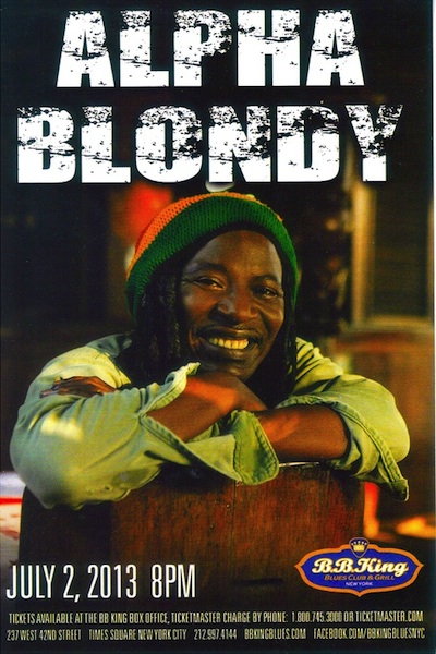 Alpha Blondy 7/2/2013