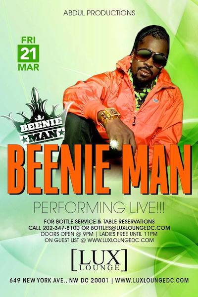 Beenie Man 3/21/2014