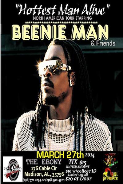 Beenie Man 3/27/2014