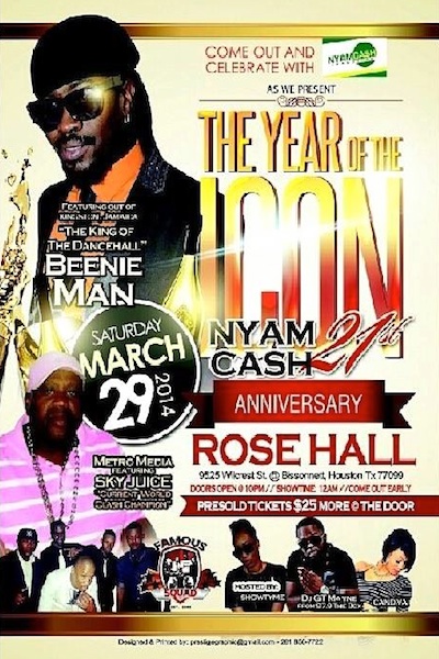 Beenie Man 3/29/2014