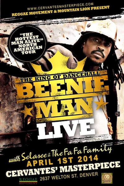 Beenie Man 4/1/2014