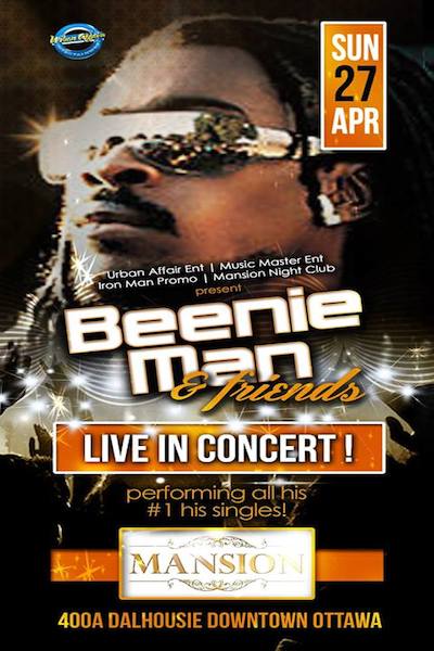Beenie Man 4/27/2014