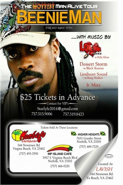 Beenie Man 5/9/2014