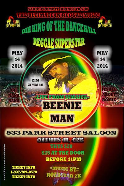 Beenie Man 5/14/2014