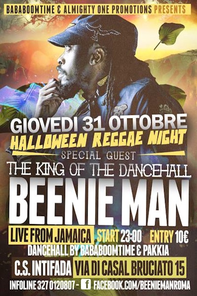Beenie Man 10/31/2013