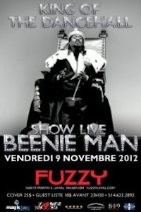 Beenie Man 11/9/2012