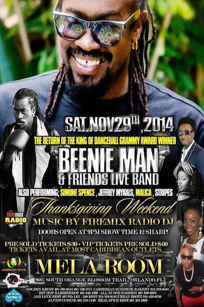 Beenie Man 11/29/2014