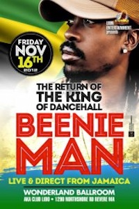 Beenie Man 11/16/2012