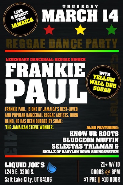 Frankie Paul 3/14/2013