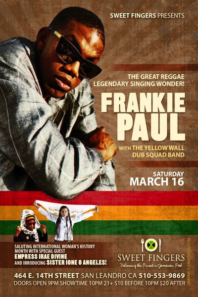 Frankie Paul 3/16/2013