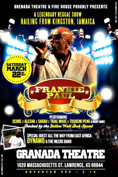 Frankie Paul 3/22/2014