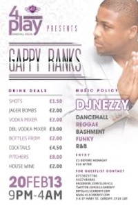 Gappy Ranks 2/20/2013