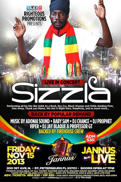 Sizzla 11/15/2013