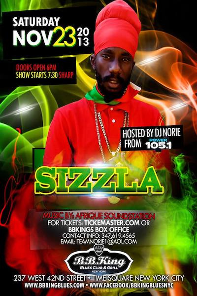 Sizzla 11/23/2013