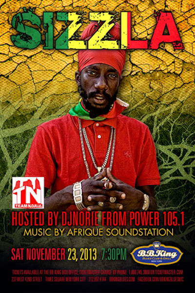 Sizzla 11/23/2013