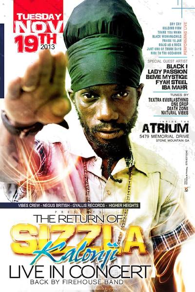Sizzla 11/19/2013