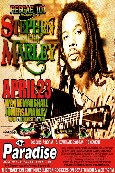 Stephen Marley 4/23/2014