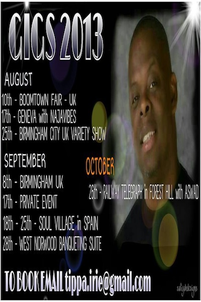 Tippa Irie 9/18/2013
