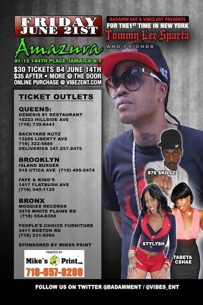 Tommy Lee Sparta 6/21/2013