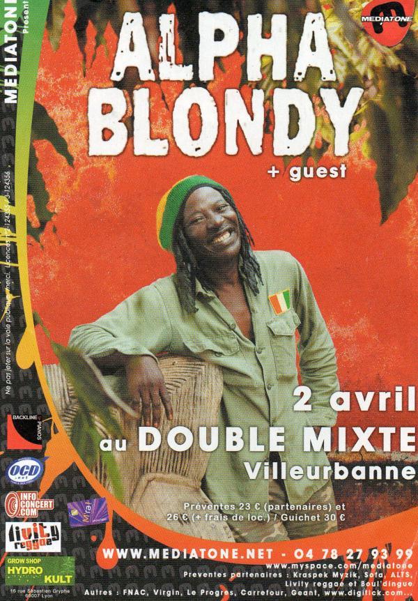 Alpha Blondy 4/2/2010