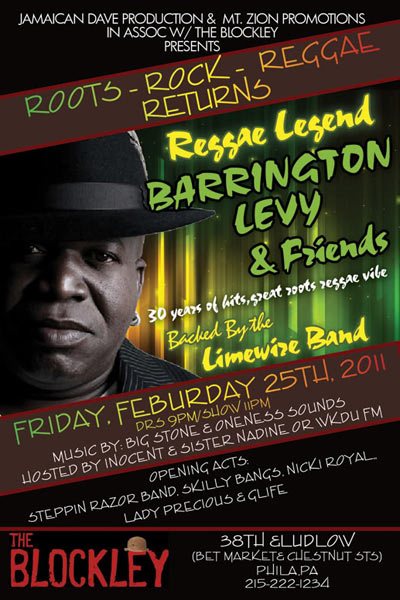 Barrington Levy 2/25/2011