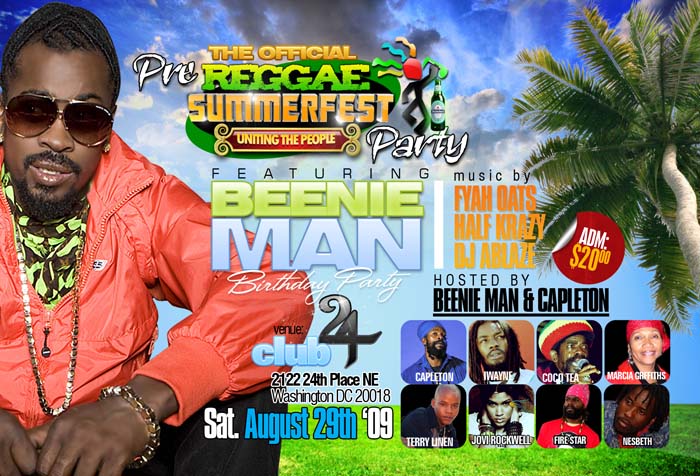 Beenie Man 8/29/2009