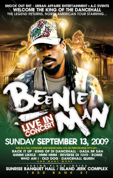 Beenie Man 9/13/2009