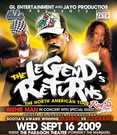 Beenie Man 9/16/2009