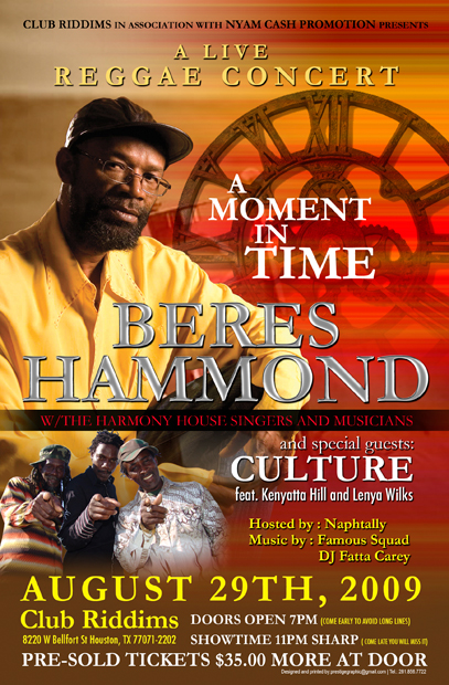 Beres Hammond 8/29/2009