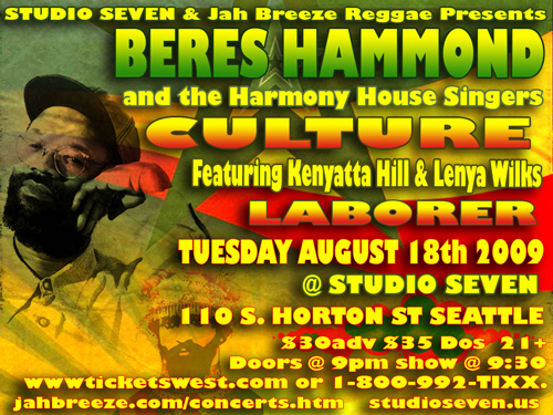 Beres Hammond 8/18/2009