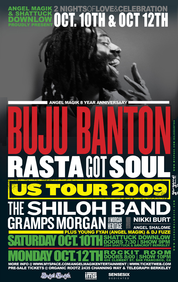 Dates Buju Banton