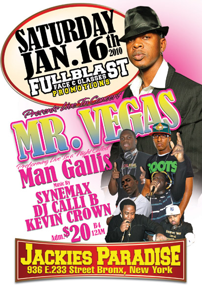 Mr. Vegas 1/16/2010