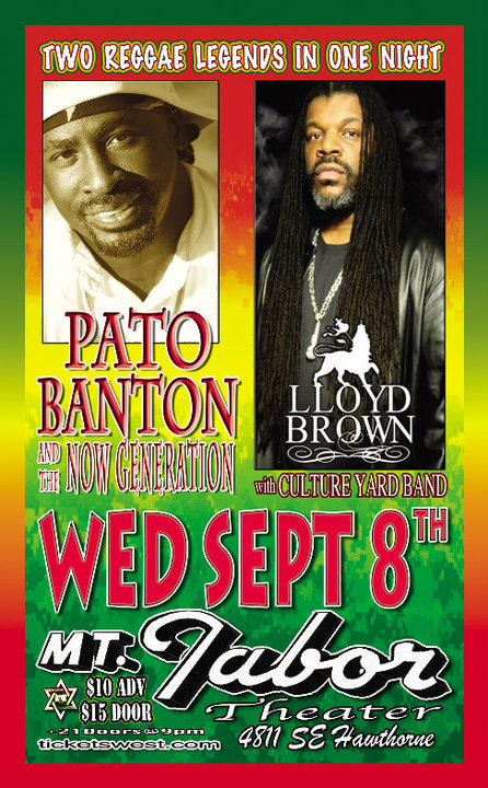Pato Banton 9/8/2010