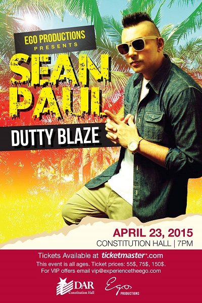 Sean Paul 4/23/2015