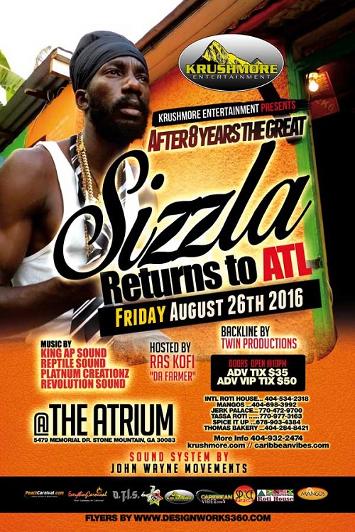 Sizzla 8/26/2016