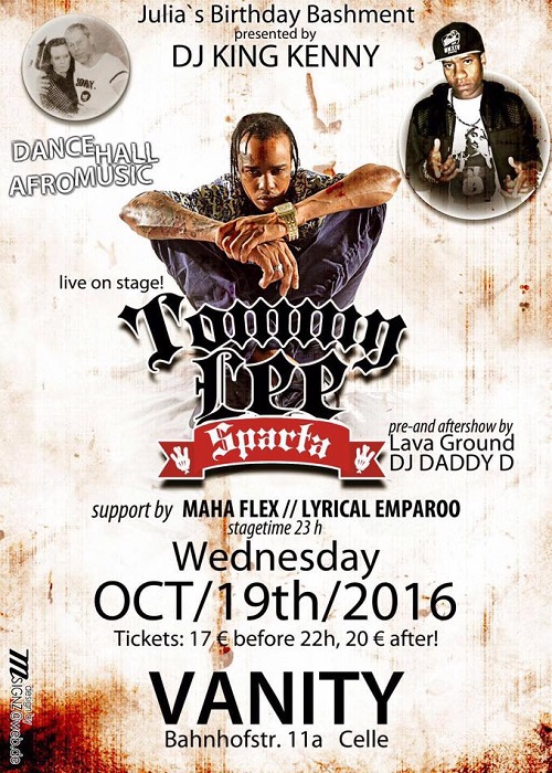 Tommy Lee Sparta 10/19/2016