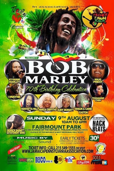 CANCELLED: Bob Marley 70th Birthday Celebration 2015