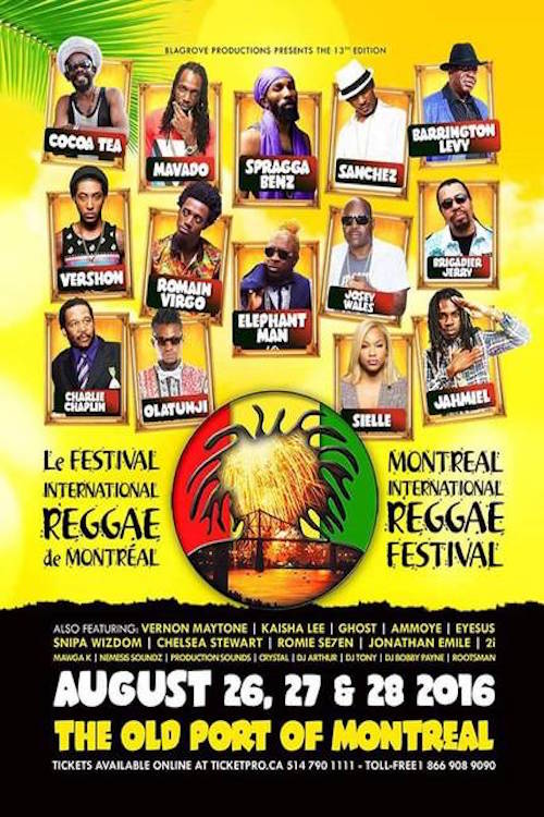 Montreal Reggae Festival 2016