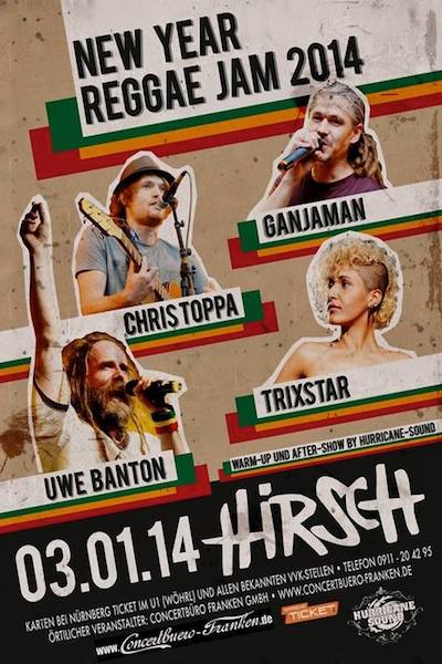 New Year Reggae Jam 2014