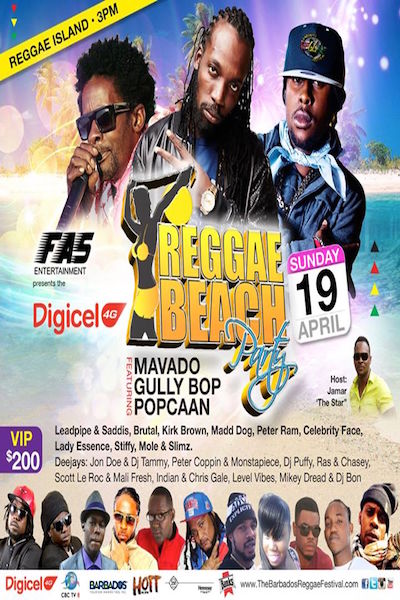 Barbados Reggae Beach Party 2015