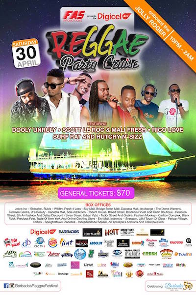 Barbados Reggae Party Cruise 2016