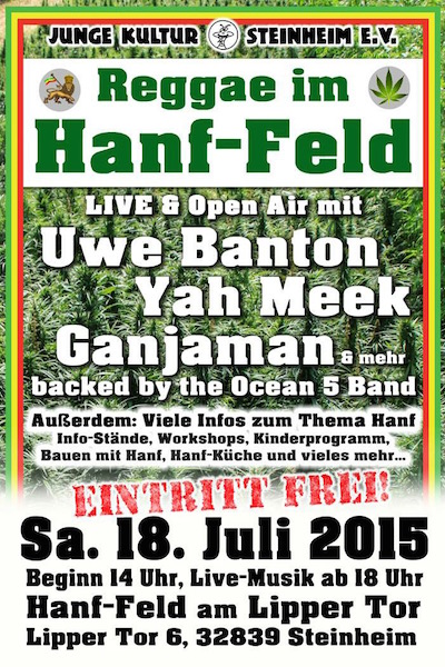 Reggae im Hanf-Feld 2015