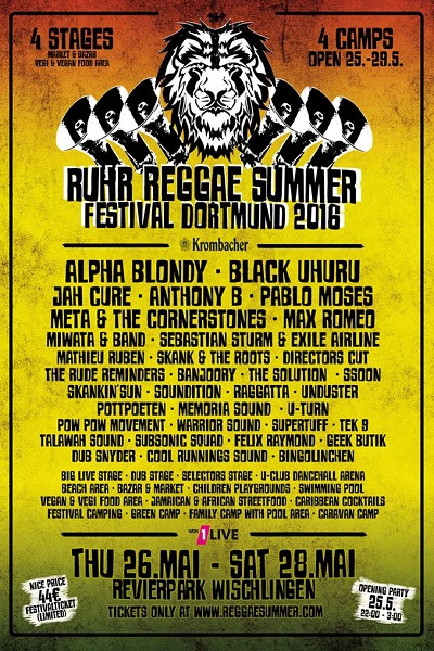 Ruhr Reggae Summer - Dortmund 2016