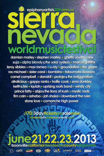 Sierra Nevada World Music Festival 2013