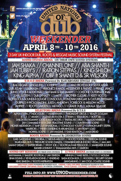 United Nations Of Dub Weekender 2016